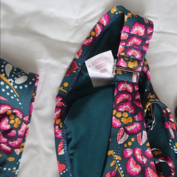 Xhilaration Lace Up Bralette Bikini Top Jade Green - Picture 8 of 11